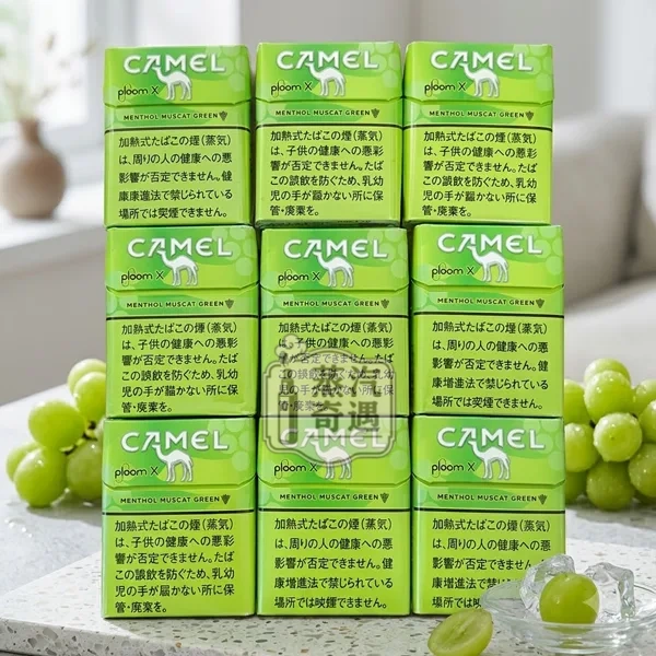 Ploom煙彈口味CAMEL Menthol Muscat麝香葡萄展示