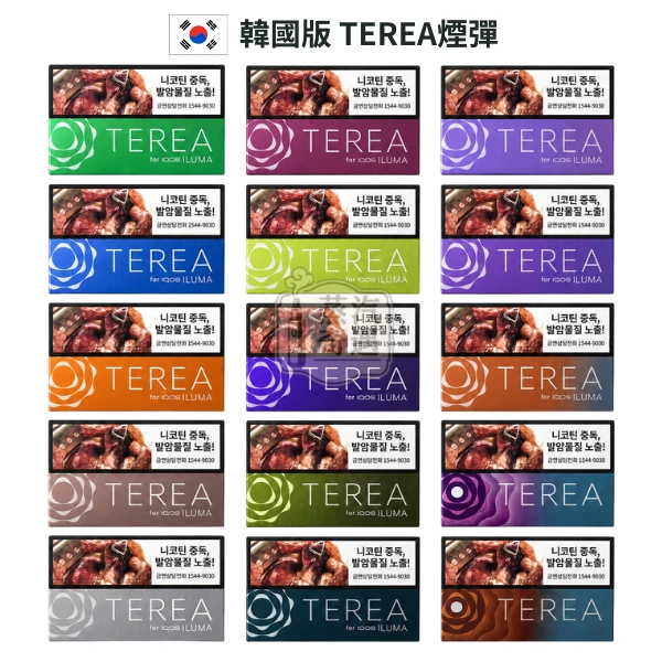 韓國版 IQOS TEREA 加熱菸煙彈 15種口味（整條10盒裝）IQOS ILUMA主機專用【韓國原裝進口】
